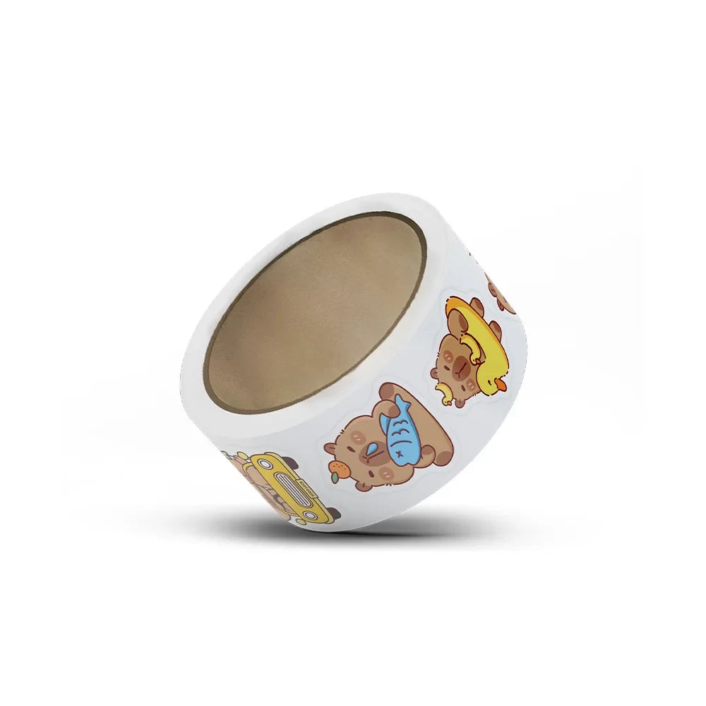 500PCS Cartoon Capybara Stickers Anime Decal Skateboard Laptop Motorcycle Guitar Cute Kawaii Cartoon Movie Sticker Kids Toy