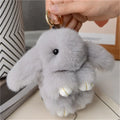 15cm Rabbit Fur Keychain Women Bag Car Key chain Pendant Decoration Jewelry Bags Hangings Accessories Gifts