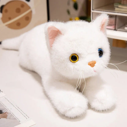 Lifelike Cat Plush Toy – Premium Fluffy Kitten Stuffed Animal (8 Styles)