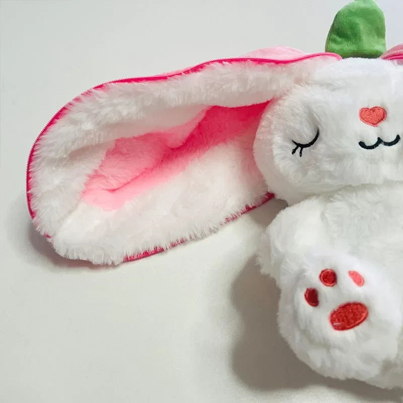 Cute Music Luminous Breathing Doll with Motion Lights Plush Baby Sleeping Toys Bunny Soft Cartoon Plush Doll Early Childhood