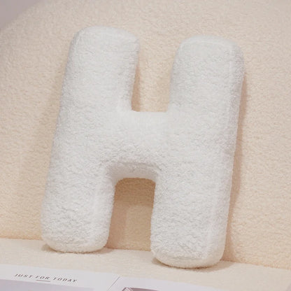 Kawaii English Letter Plush Pillow – Soft Stuffed Alphabet Sofa Cushion & Kids Learning Toy (A–Z + Heart)