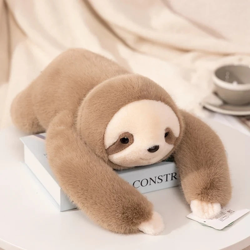 Kawaii Long-Arm Forest Animal Plush – Raccoon, Dinosaur, Sloth, Panda, Koala & Bear