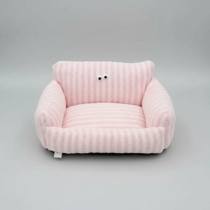 Warm Pet Sofa Bed – Cozy Cat Nest and Small Dog Sleeping Cushion