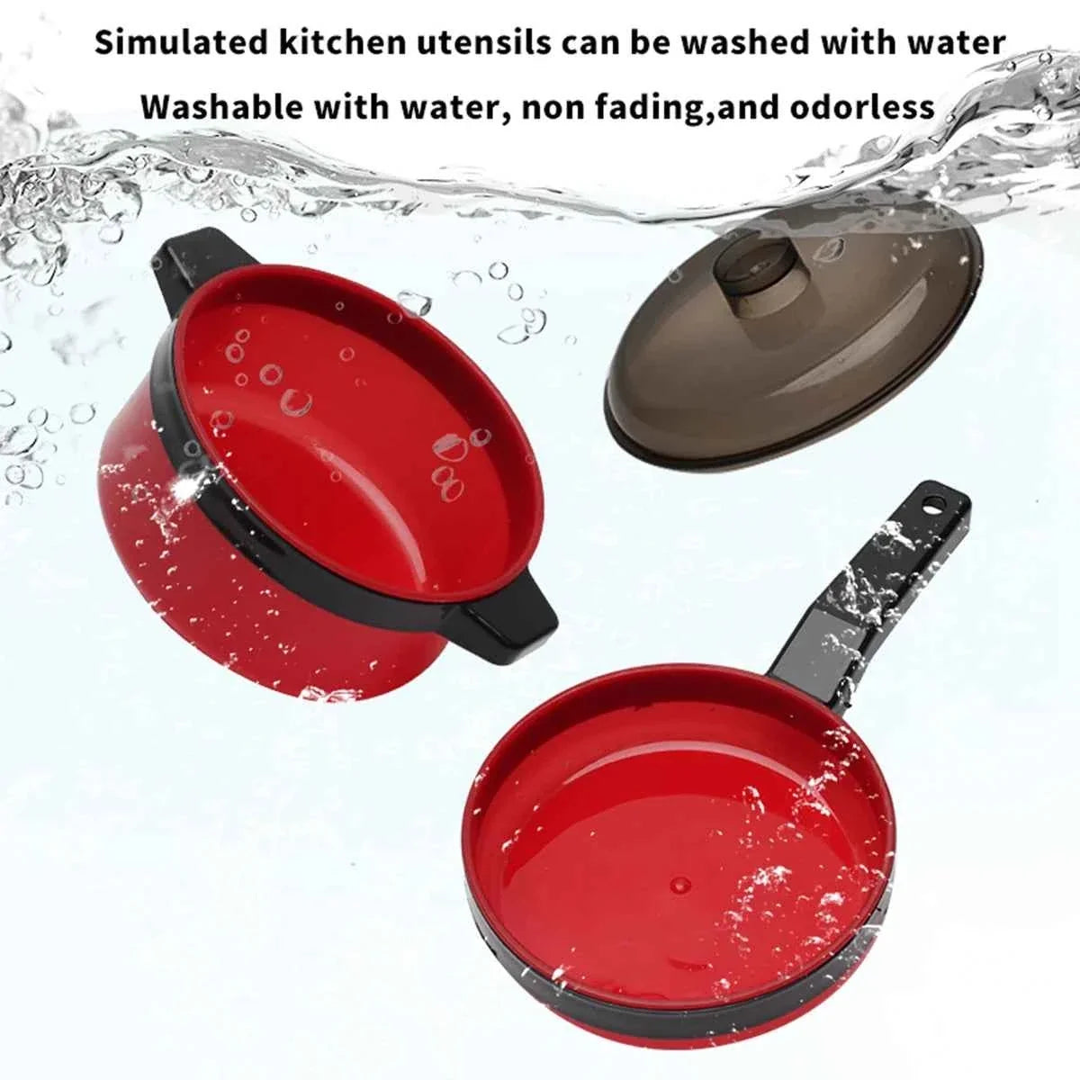 Children's simulated high fidelity cooking toys, home and school use chefs to pretend toy sets suitable for role-playing kitchen