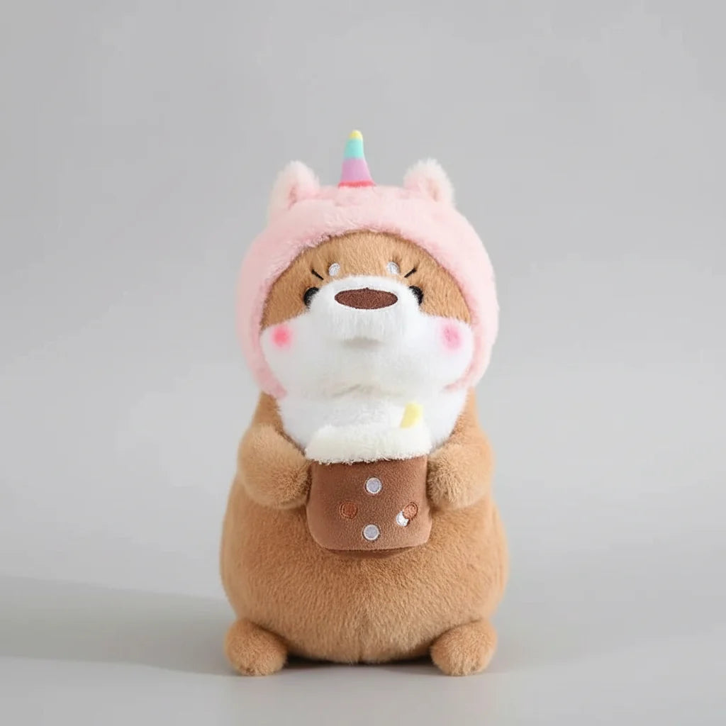 Kawaii Otter Plush Pillow – Soft Dinosaur Rabbit Unicorn Stuffed Animal