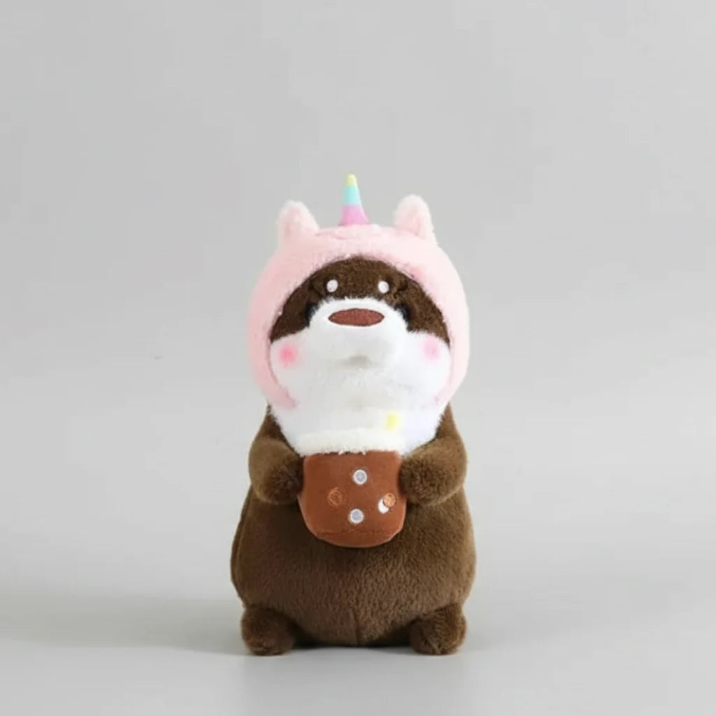 Kawaii Otter Plush Pillow – Soft Dinosaur Rabbit Unicorn Stuffed Animal