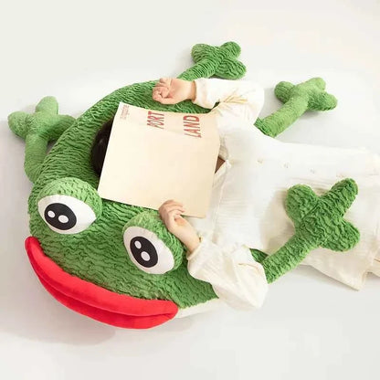 Frog Home Throw Pillow Cushion Sausage Mouth Soft