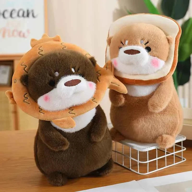 Kawaii Otter Plush Pillow – Soft Dinosaur Rabbit Unicorn Stuffed Animal