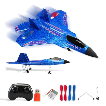 SU35 RC Plane FX620 FX820 2.4G Remote Control Flying Model Glider Airplane With LED Lights Aircraft Foam Toys For Children Gifts