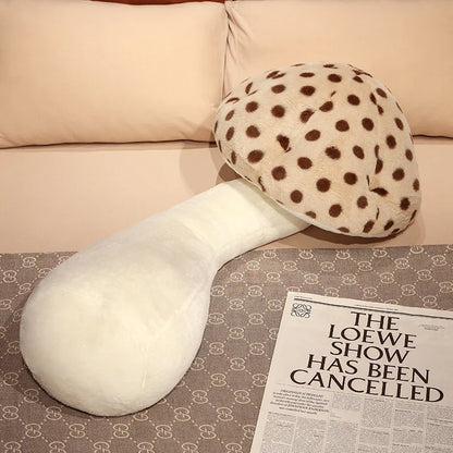 Giant Mushroom Plush Pillow – Huggable Plant Cushion for Sofa & Floor