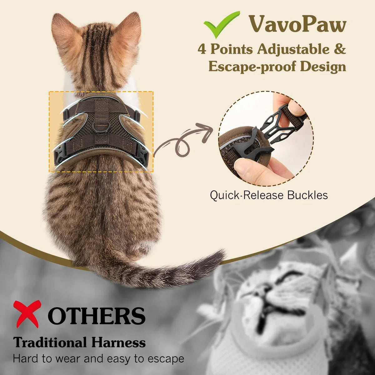 Cat Harness and Leash Set for Safe Adventures