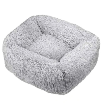 Rectangle Plush Dog Bed – Warm Pet Sofa Cushion for Cats and Dogs