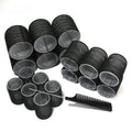 19-35pcs/Set Hair Roller Sets 18pcs Plastic Self Grip Heatless Hair Curlers 3 Sizes Hair Rollers Clips DIY Hairdressing Tools