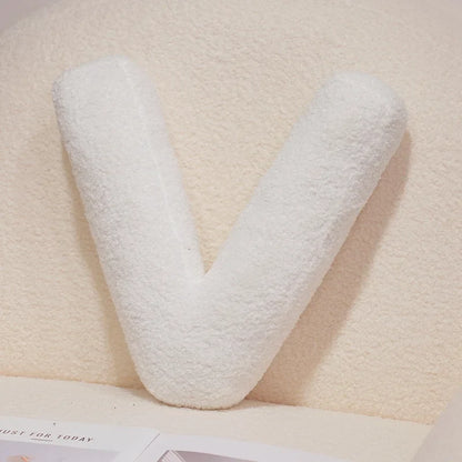 Kawaii English Letter Plush Pillow – Soft Stuffed Alphabet Sofa Cushion & Kids Learning Toy (A–Z + Heart)