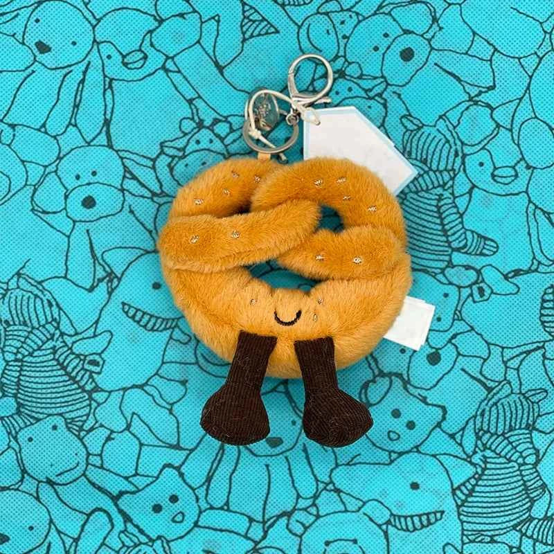 Mini Food Plush Bag Charm – Soft Jellyfish Cherry Watermelon Keychain Plush