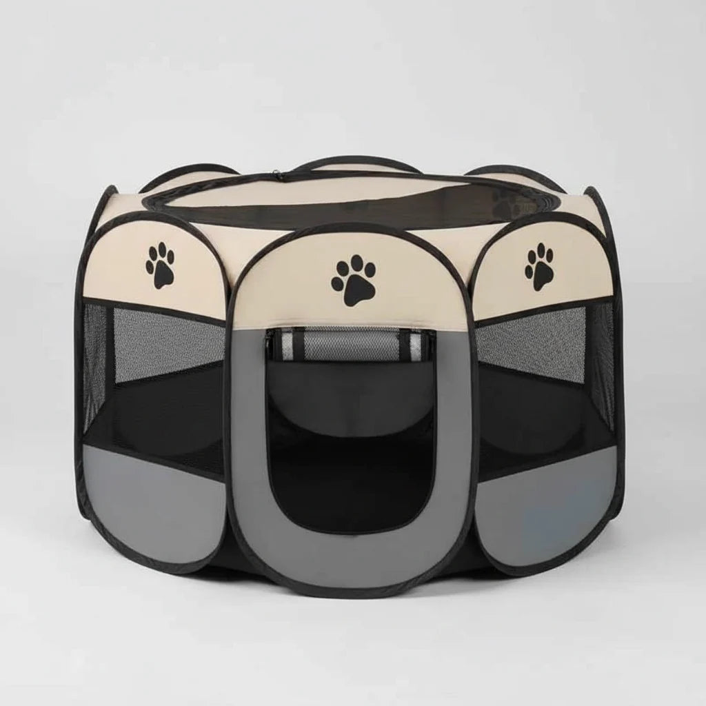 Folding Pet Tent Playpen – Portable Dog and Cat Outdoor Shelter