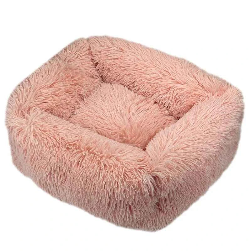 Rectangle Plush Dog Bed – Warm Pet Sofa Cushion for Cats and Dogs