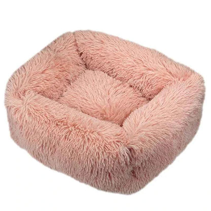 Rectangle Plush Dog Bed – Warm Pet Sofa Cushion for Cats and Dogs