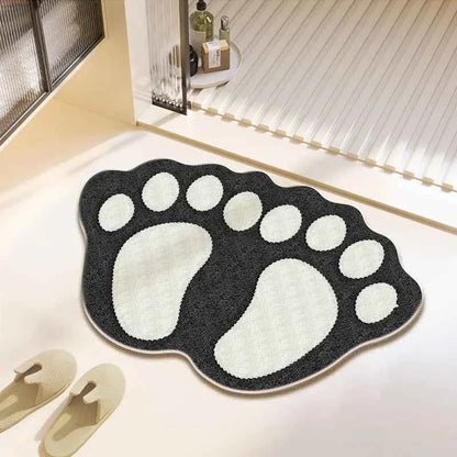 Cute Bear Claw Bathroom Carpet Absorbent Non Slip Foot Mat