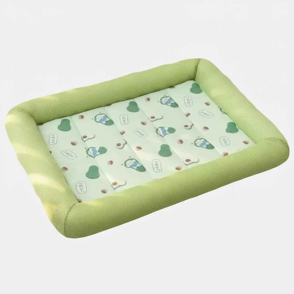 Cooling Pet Bed Mat for Dogs & Cats – Breathable Waterproof Anti-Slip Square Sleeping Pad (2 Colors, S–XL)