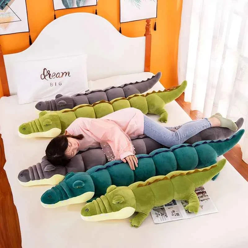 Giant Crocodile Plush Pillow – Long Stuffed Crocodile Body Pillow