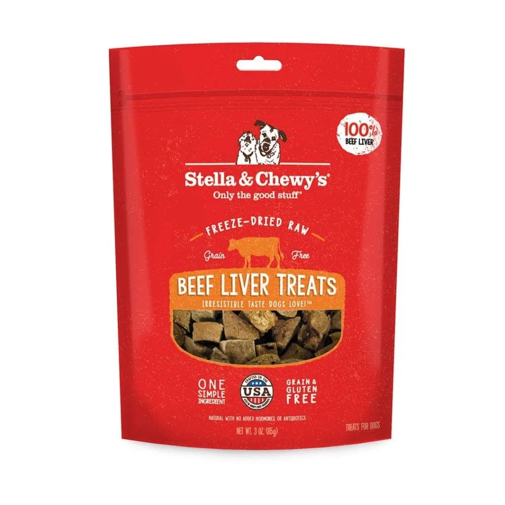 Stella & Chewy’s Freeze Dried Beef Liver Dog Treat (3oz)