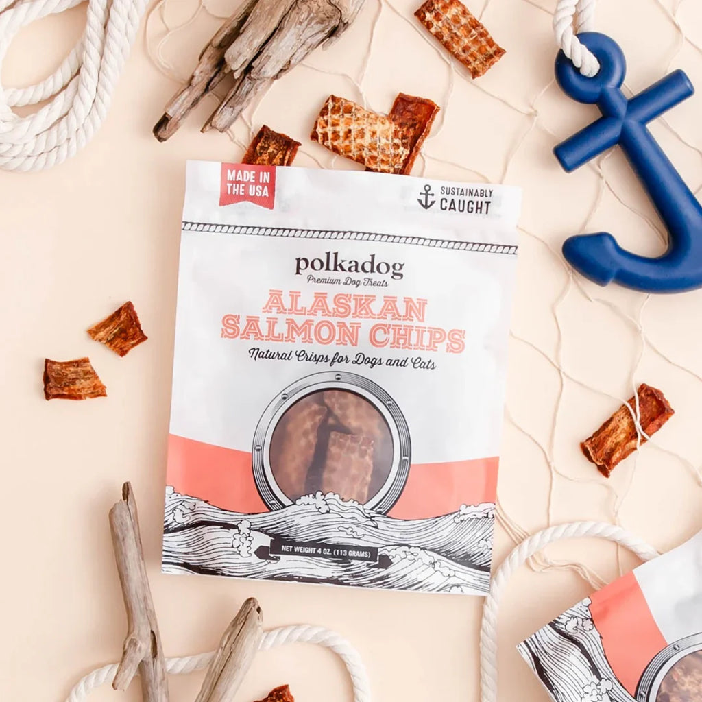 Polkadog Alaskan Salmon Chips (4oz)