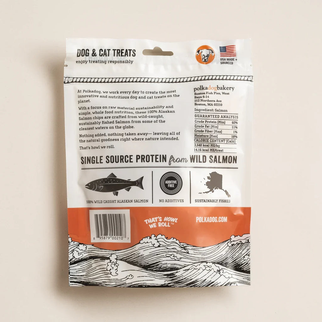 Polkadog Alaskan Salmon Chips (4oz)