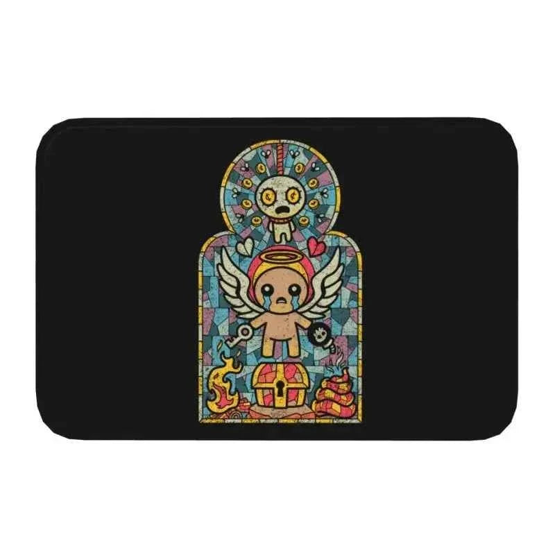 Pixel Style Cartoon Floor Mat – Soft Non-Slip Area Rug for Bedroom and Entryway