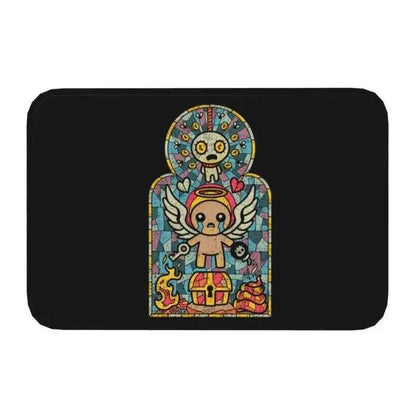 Pixel Style Cartoon Floor Mat – Soft Non-Slip Area Rug for Bedroom and Entryway