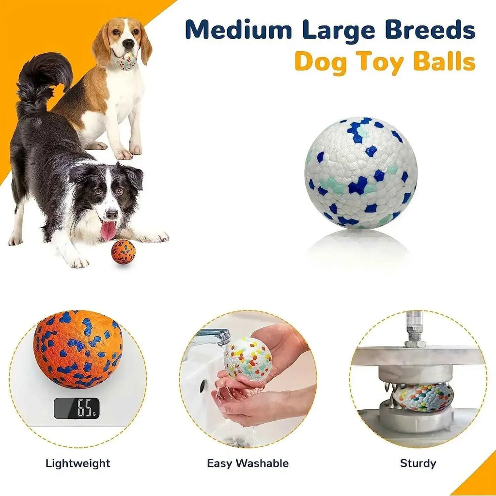 Durable Chew Ball Dog Toy – Interactive Teeth Cleaning Ball