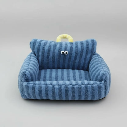 Warm Pet Sofa Bed – Cozy Cat Nest and Small Dog Sleeping Cushion