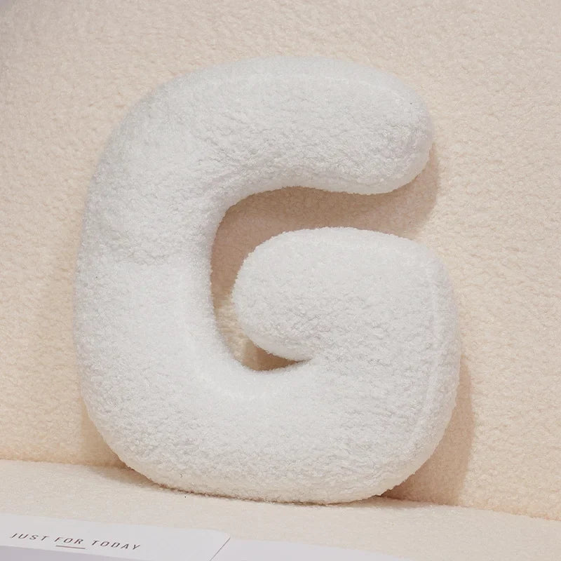 Kawaii English Letter Plush Pillow – Soft Stuffed Alphabet Sofa Cushion & Kids Learning Toy (A–Z + Heart)