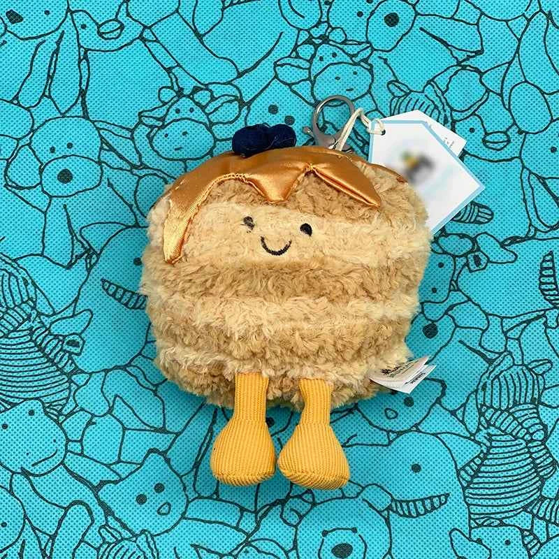 Mini Food Plush Bag Charm – Soft Jellyfish Cherry Watermelon Keychain Plush