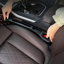 2pc Car Seat Gap Filler Organizer Pu Waterproof Car Seat Gap Plug Strip with 2 Grooves Seat Gap Storage Auto Interior Accessorie