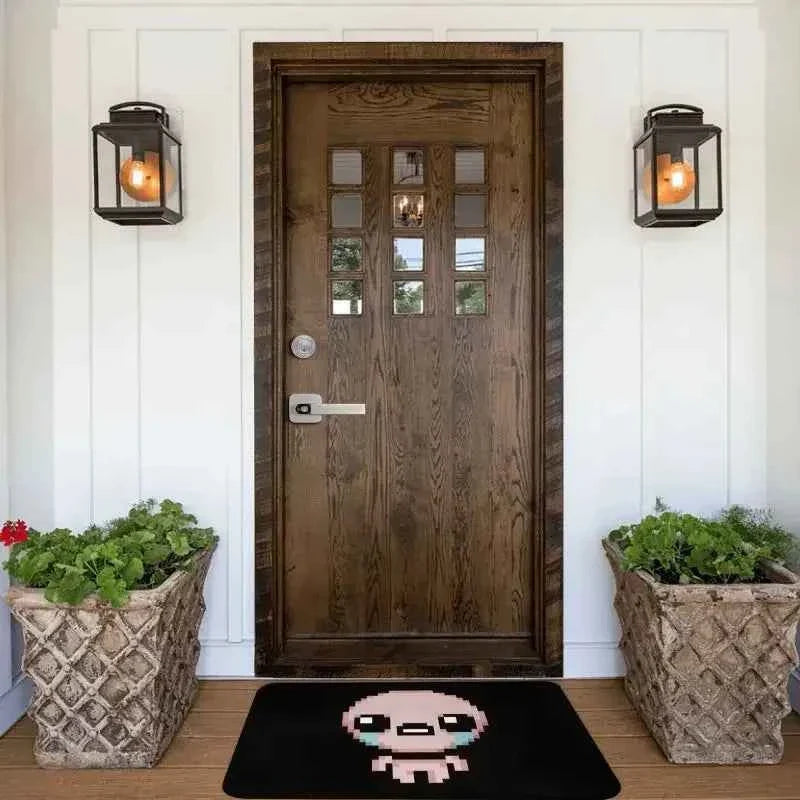 Pixel Style Cartoon Floor Mat – Soft Non-Slip Area Rug for Bedroom and Entryway