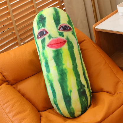 Funny Cucumber Plush Pillow – Long Vegetable Body Cushion