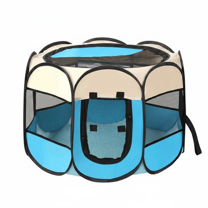 Folding Pet Tent Playpen – Portable Dog and Cat Outdoor Shelter