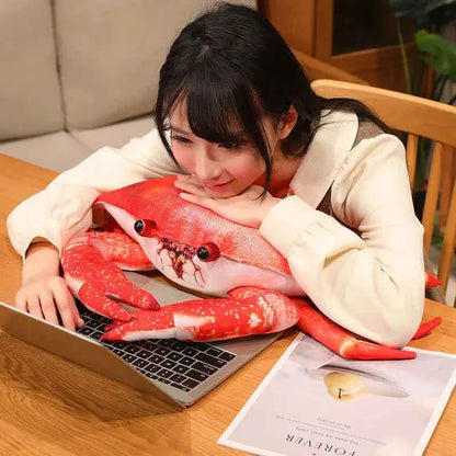 Kawaii Crab Plush Toy – Soft King Crab Pillow Cushion