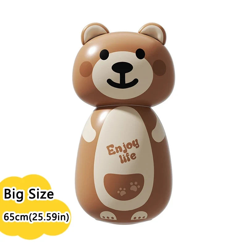 Kawaii Panda Inflatable Punching Bag Tumbler – Kids Boxing Wobbler Bop Bag Indoor Outdoor Toy (2 Sizes)