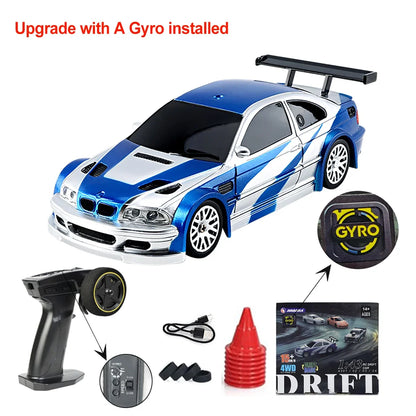 Upgraded Gyro 1/43 RC Drifting Car Racing RTR 4WD High Speed Radio Control Model 2.4G Drift Race Vehicle Mini Gifts
