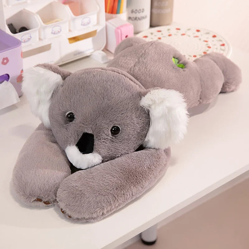 Long Arm Weighted Plush Animal Pillow – Soft Fluffy Stuffed Cushion