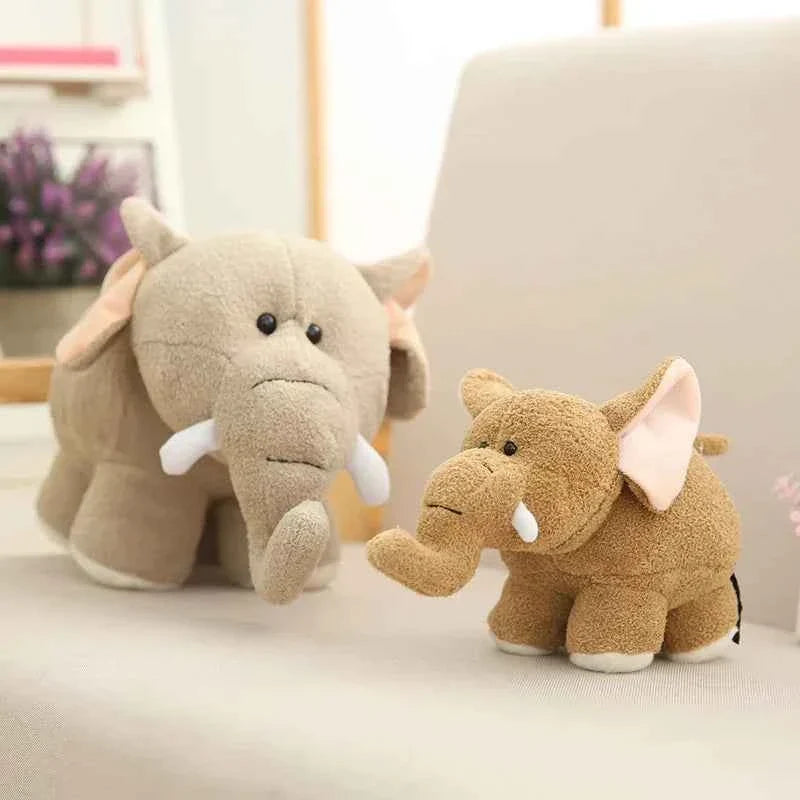 Chubby Hippo Elephant Plush Toy – Soft Kawaii Stuffed Animal Doll