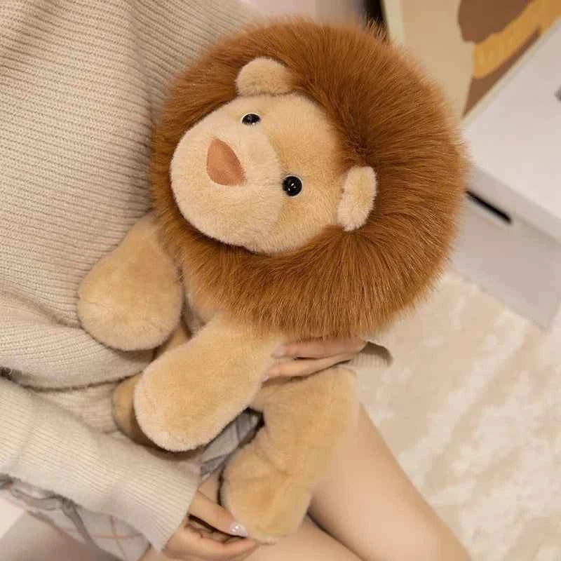 Kawaii Lion Plush Toy – Soft Cartoon Stuffed Animal Doll