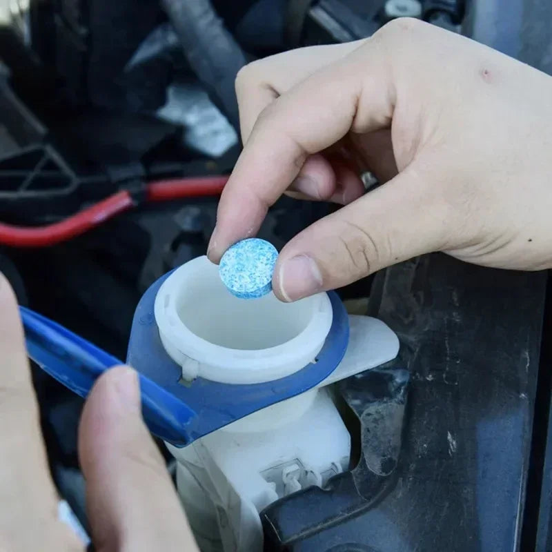 ‌All-Season Windshield Washer Effervescent Tablet (Solid Concentrate) Shellac-Free Formula
