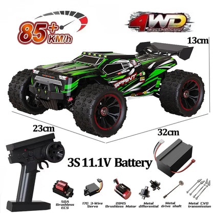 9522PRO 85KM/H High-speed RC Car Brushless Four-wheel Drive Off-road Drift 1:16 Professional Racing Car 9522 50KM/H Boy's Toy