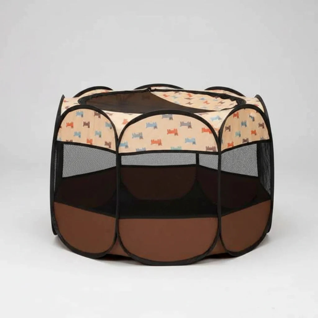 Folding Pet Tent Playpen – Portable Dog and Cat Outdoor Shelter
