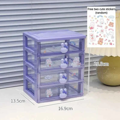 Desktop Storage Box Organizer Student Drawer Box Pen Holder
