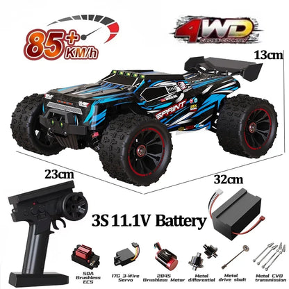 9522PRO 85KM/H High-speed RC Car Brushless Four-wheel Drive Off-road Drift 1:16 Professional Racing Car 9522 50KM/H Boy's Toy