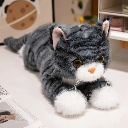 Lifelike Cat Plush Toy – Premium Fluffy Kitten Stuffed Animal (8 Styles)